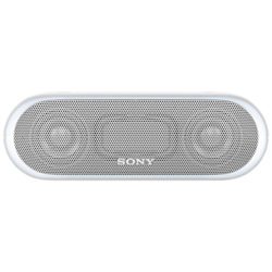 Sony SRS-XB20 Extra Bass Water-Resistant Bluetooth NFC Portable Speaker with LED Ring Lighting White